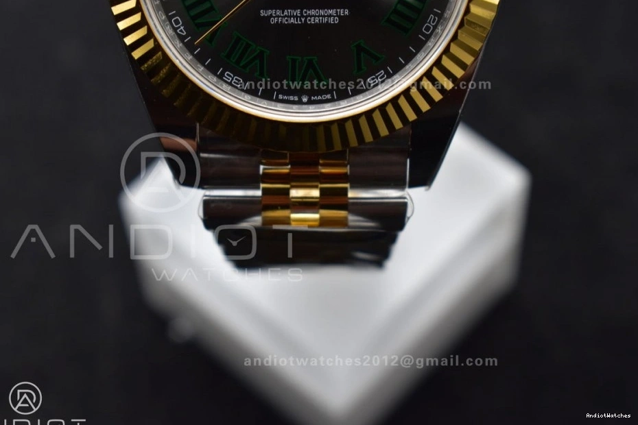 SS SS TopPick ARF DateJust 126333 620 SH3235 1:1 Bracelet Jubilee (Gain YG Green Roman Edition Best Gray 904L YG on Weight) 41 Dial Steel 0911